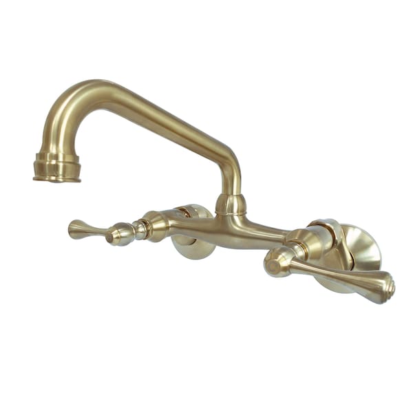 KS313SB 6-Inch Adjustable Center Wall Mount Kitchen Faucet